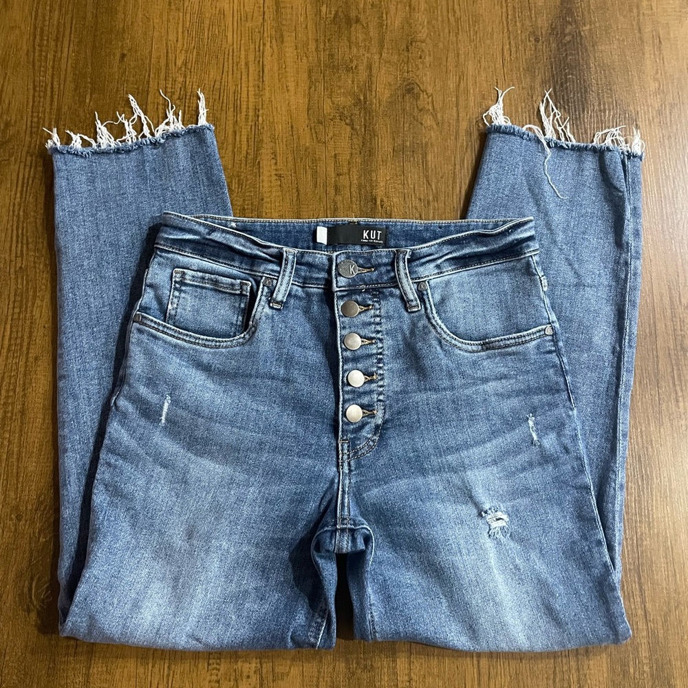 Kut from the Kloth Rachel Fab Ab Mom High Rise Jeans Size 6